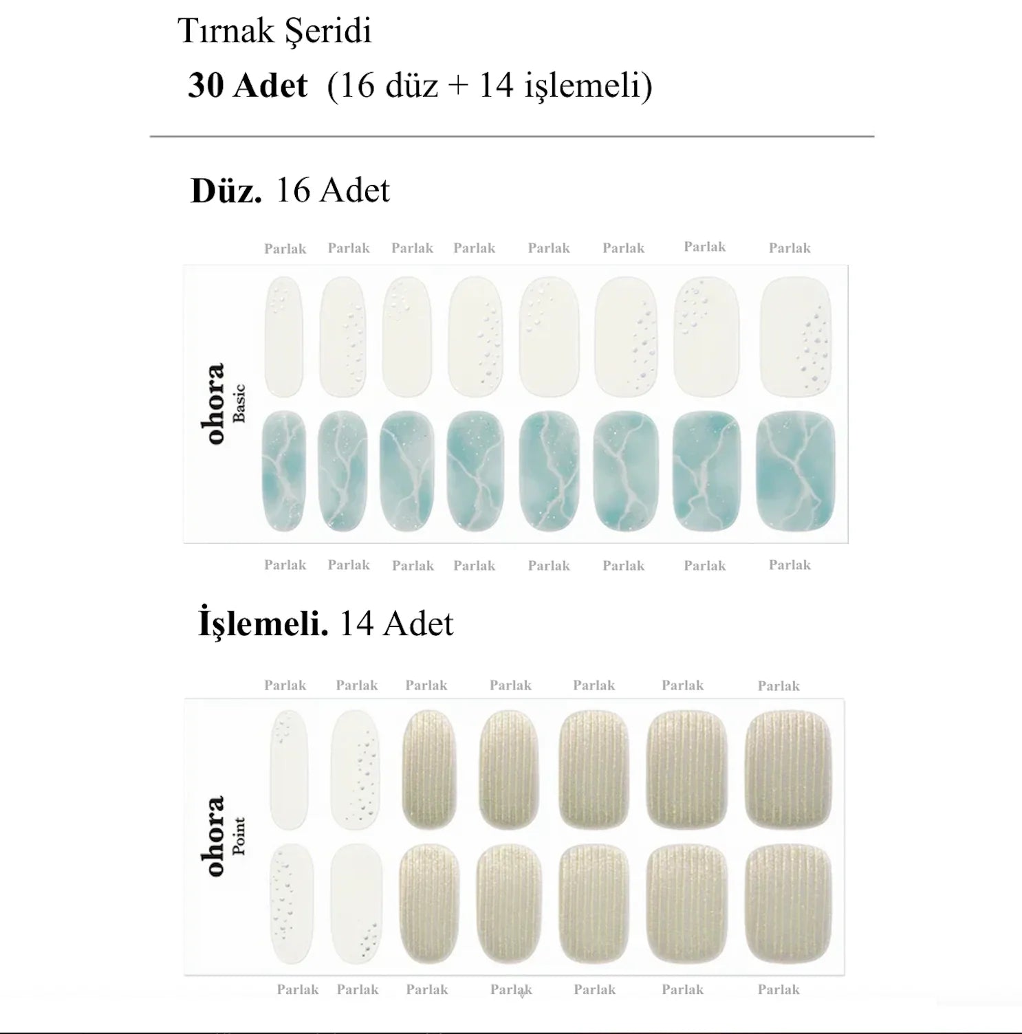 N Sway Wave Jel Tırnak 30 Adet 2 Kullanım