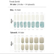 N Sway Wave Jel Tırnak 30 Adet 2 Kullanım