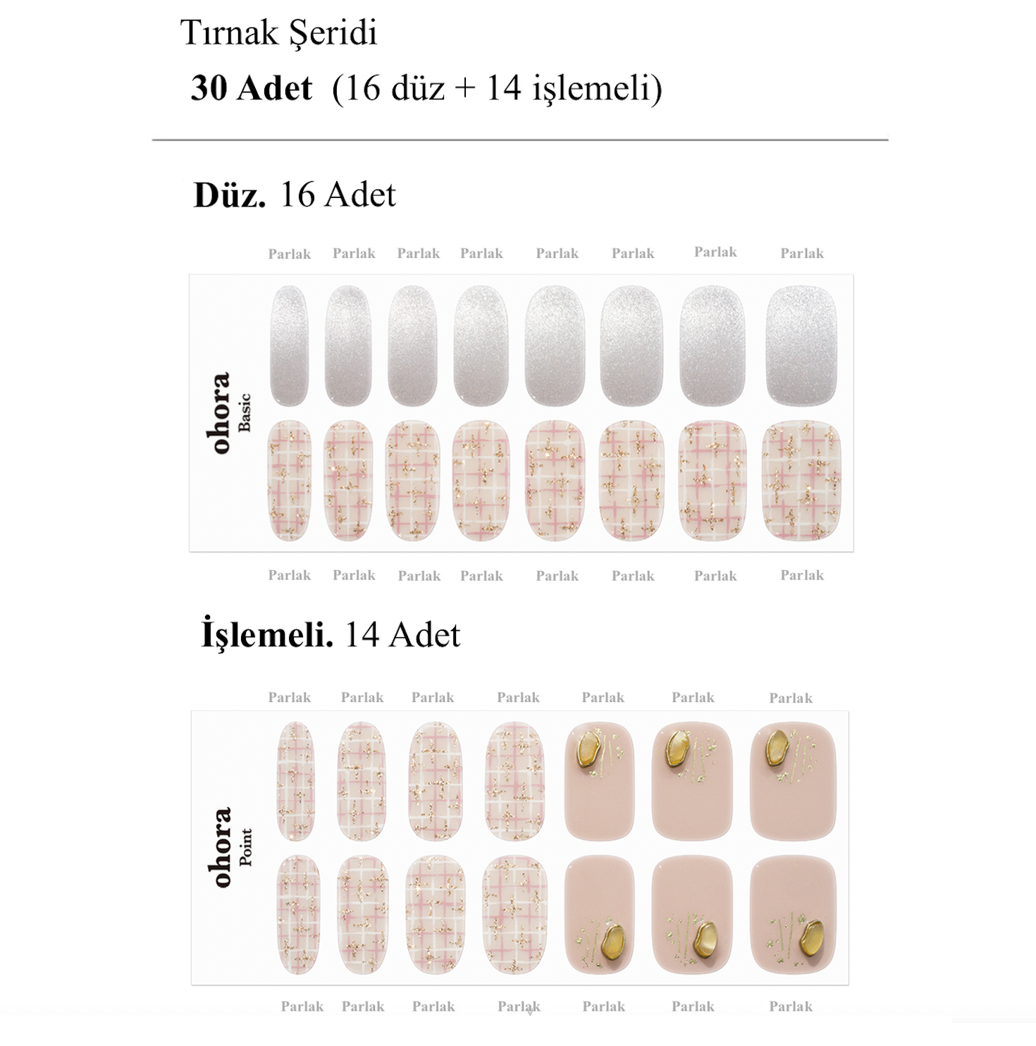 N Sweet Romance Jel Tırnak 30 Adet 2 Kullanım