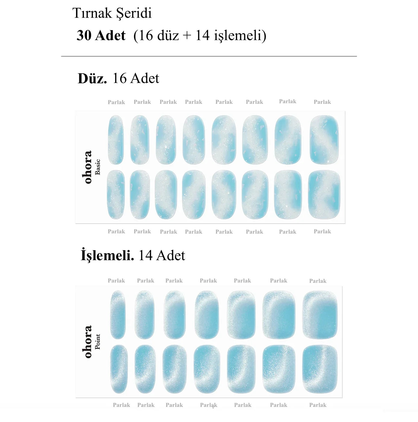 N Tide Pool Jel Tırnak 30 Adet 2 Kullanım