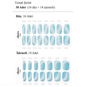 N Tide Pool Jel Tırnak 30 Adet 2 Kullanım