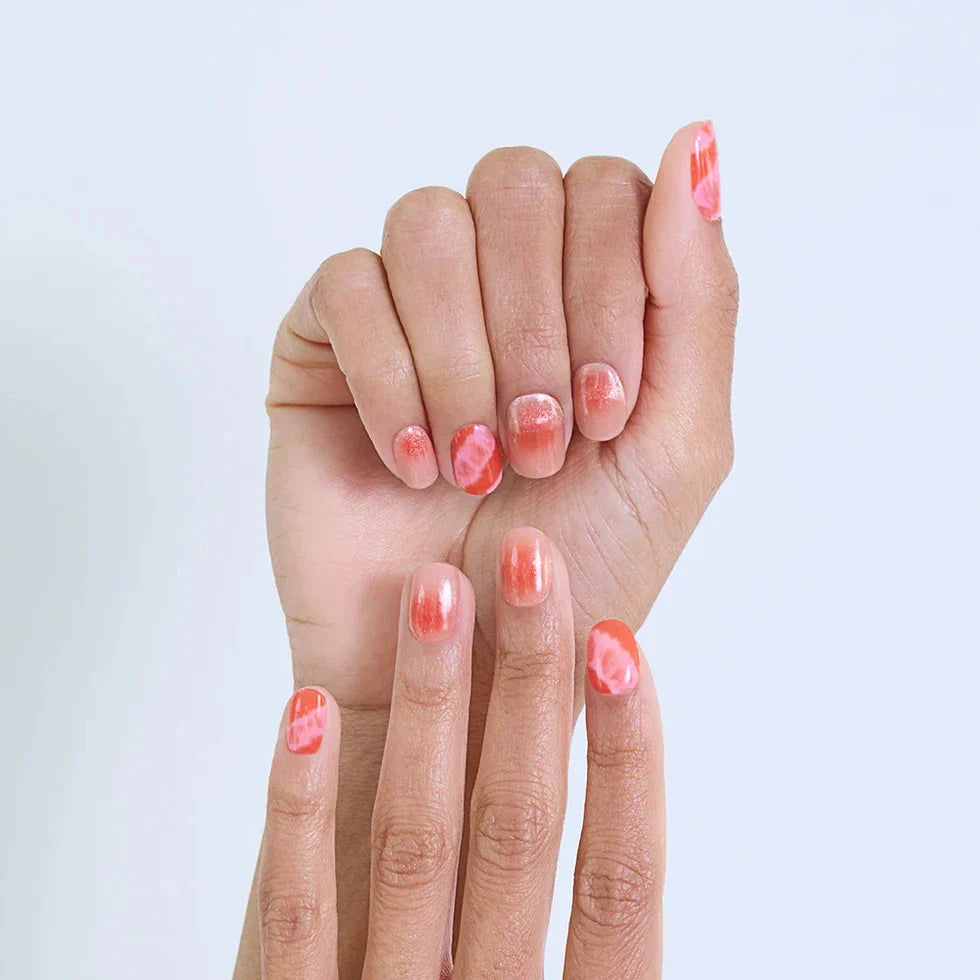 N Tiedye Sunset Jel Tırnak 30 Adet 2 Kullanım