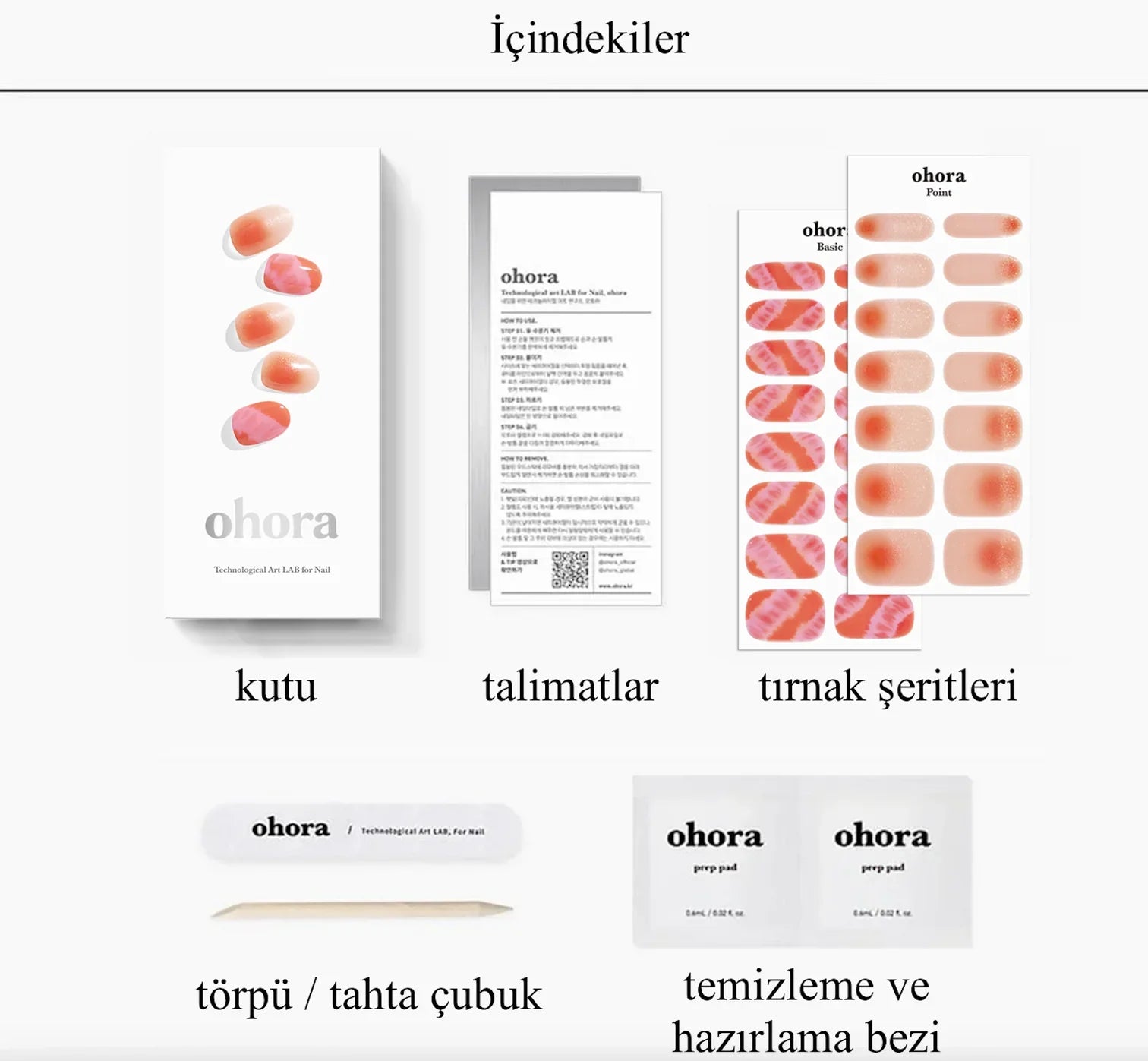 N Tiedye Sunset Jel Tırnak 30 Adet 2 Kullanım