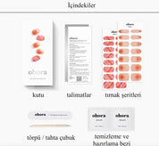 N Tiedye Sunset Jel Tırnak 30 Adet 2 Kullanım