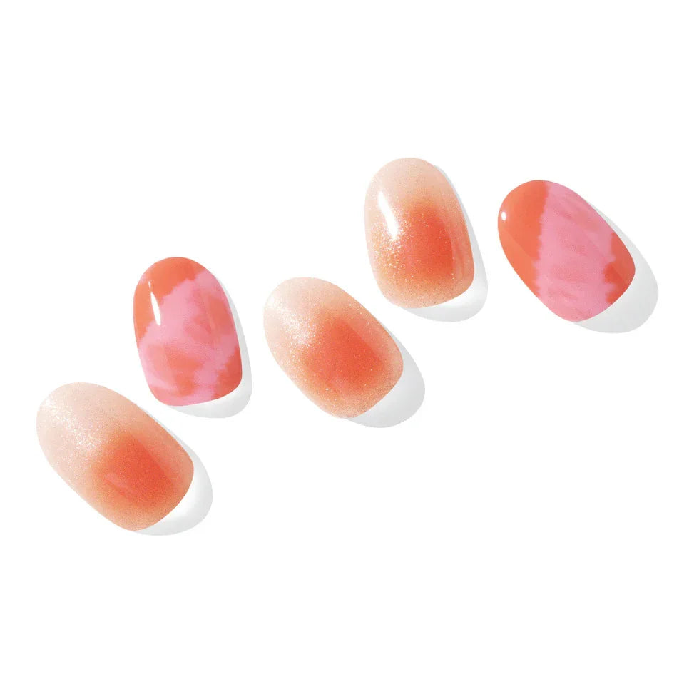 N Tiedye Sunset Jel Tırnak 30 Adet 2 Kullanım