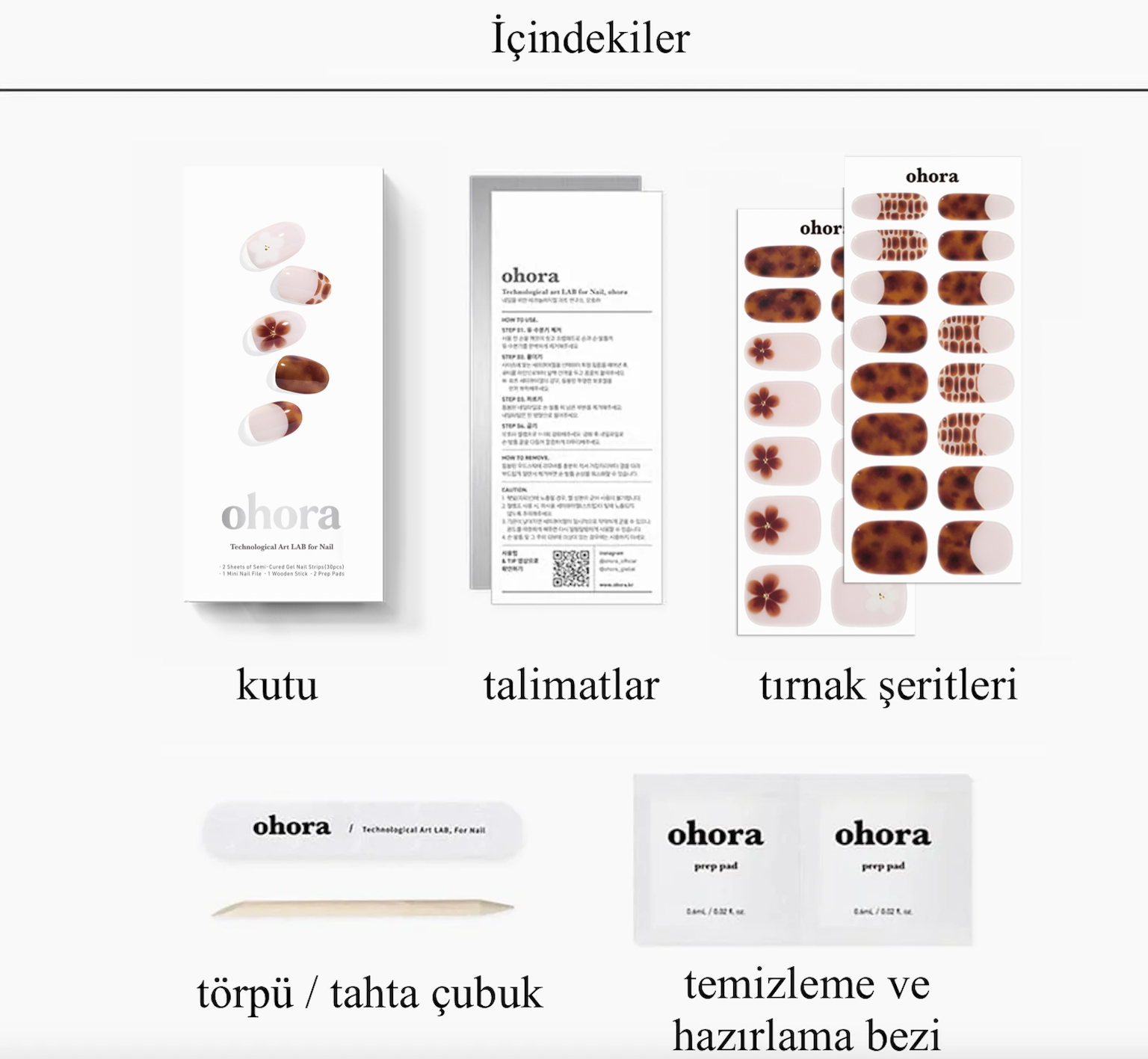 N Tiki Tortoise Jel Tırnak 30 Adet 2 Kullanım