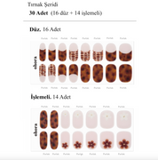 N Tiki Tortoise Jel Tırnak 30 Adet 2 Kullanım