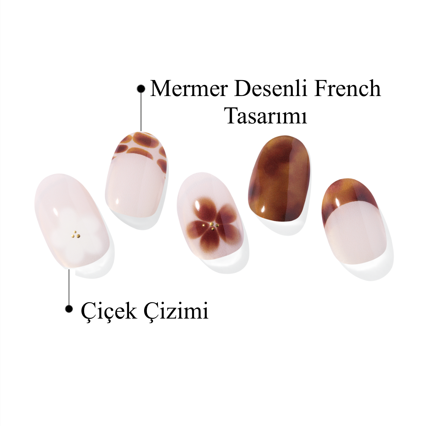 N Tiki Tortoise Jel Tırnak 30 Adet 2 Kullanım