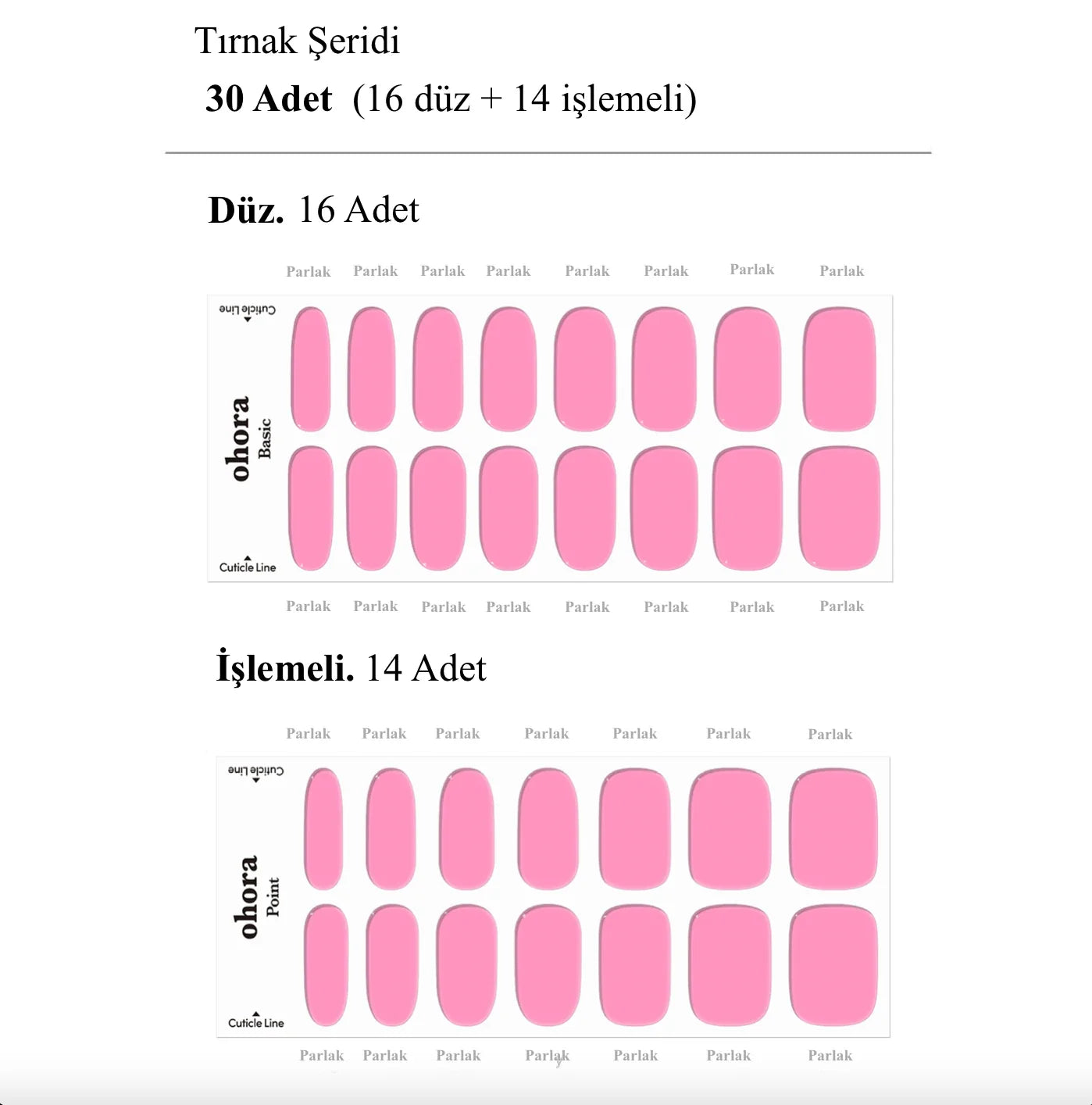 N Tint High-teen Jel Tırnak 30 Adet 2 Kullanım