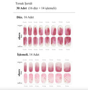 N Tinted Jel Tırnak 30 Adet 2 Kullanım