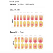 N Tropical Dream Jel Tırnak 30 Adet 2 Kullanım