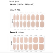 N Vanilla Chrome Jel Tırnak 30 Adet 2 Kullanım
