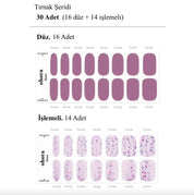 N Violeta Jel Tırnak 30 Adet 2 Kullanım
