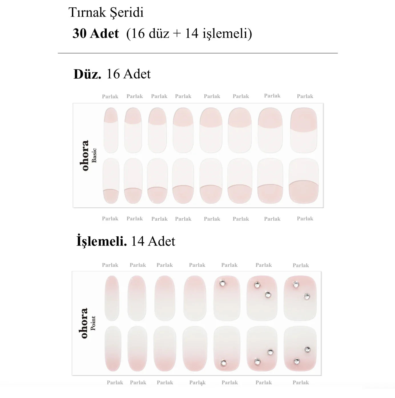 N Wedding Twinkle Jel Tırnak 30 Adet 2 Kullanım
