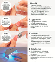 N Amber French Jel Tırnak 30 Adet, 2 Kullanım