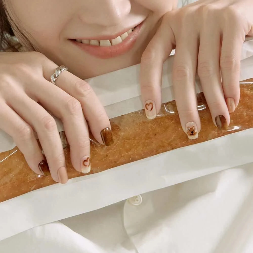 N Caramel Bear Jel Tırnak 30 Adet, 2 Kullanım