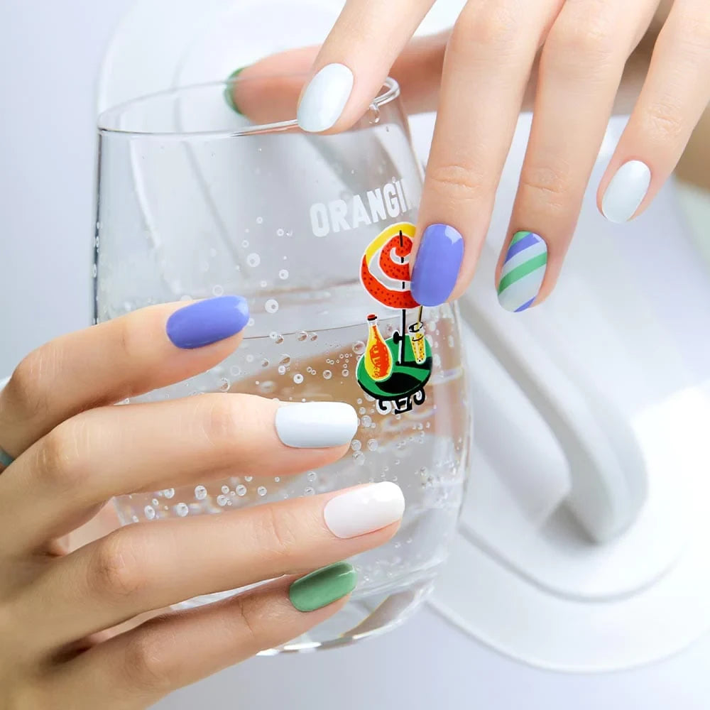 Ohora X Daze Dayz Lollie + Lollie Stripe  Manikür Pedikür Seti