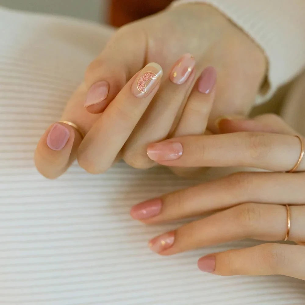 N Rose Moon Jel Tırnak 30 Adet, 2 Kullanım