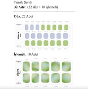 P Aurora Jel Tırnak 32 Adet 2 Kullanım