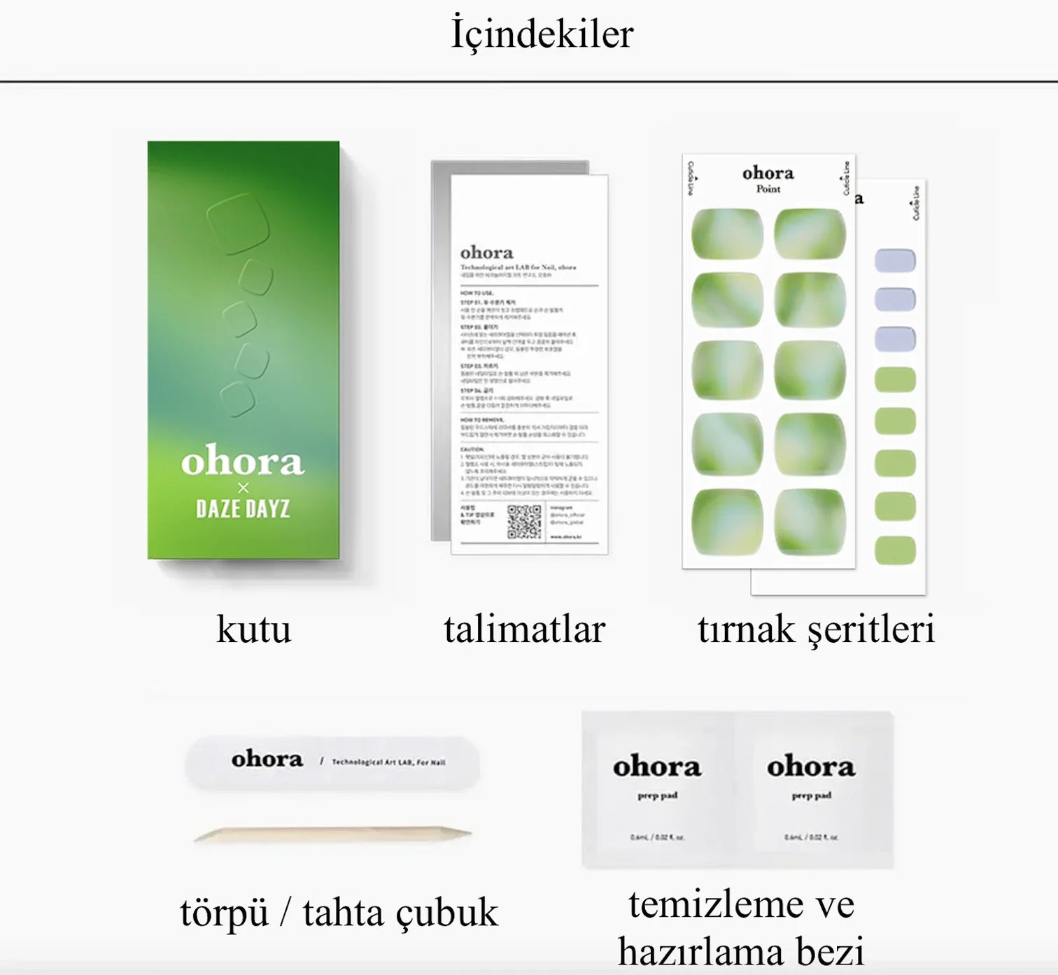 P Aurora Jel Tırnak 32 Adet 2 Kullanım