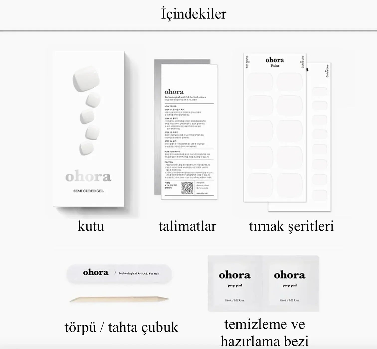 P Basic Pedicure no.3 Jel Tırnak 32 Adet 2 Kullanım