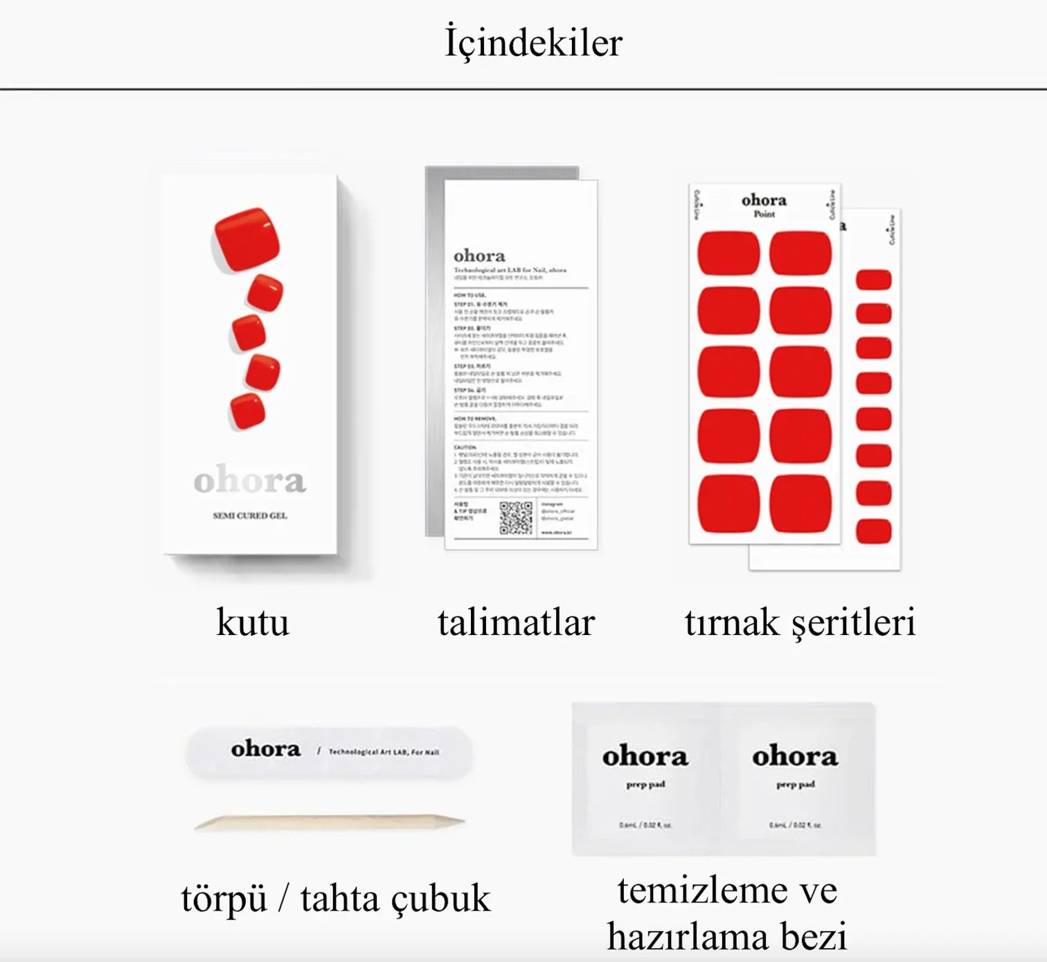 P Blaze Jel Tırnak 32 Adet 2 Kullanım