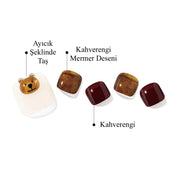 P Caramel Bear Jel Tırnak 30 Adet 2 Kullanım