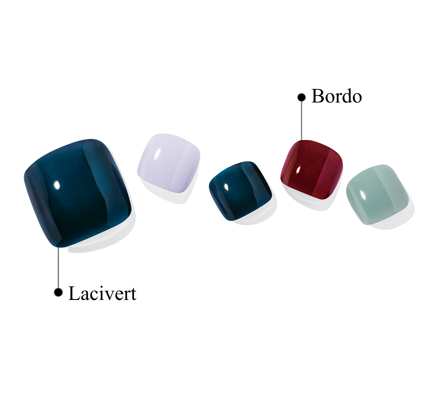 P Casual Jel Tırnak 32 Adet 2 Kullanım