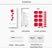 P Cherry Tomato Jel Tırnak 30 Adet 2 Kullanım