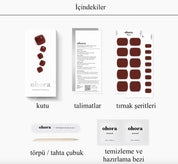 P Chilly Red Jel Tırnak 32 Adet 2 Kullanım