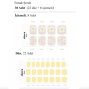 P Frangipani Jel Tırnak 30 Adet 2 Kullanım