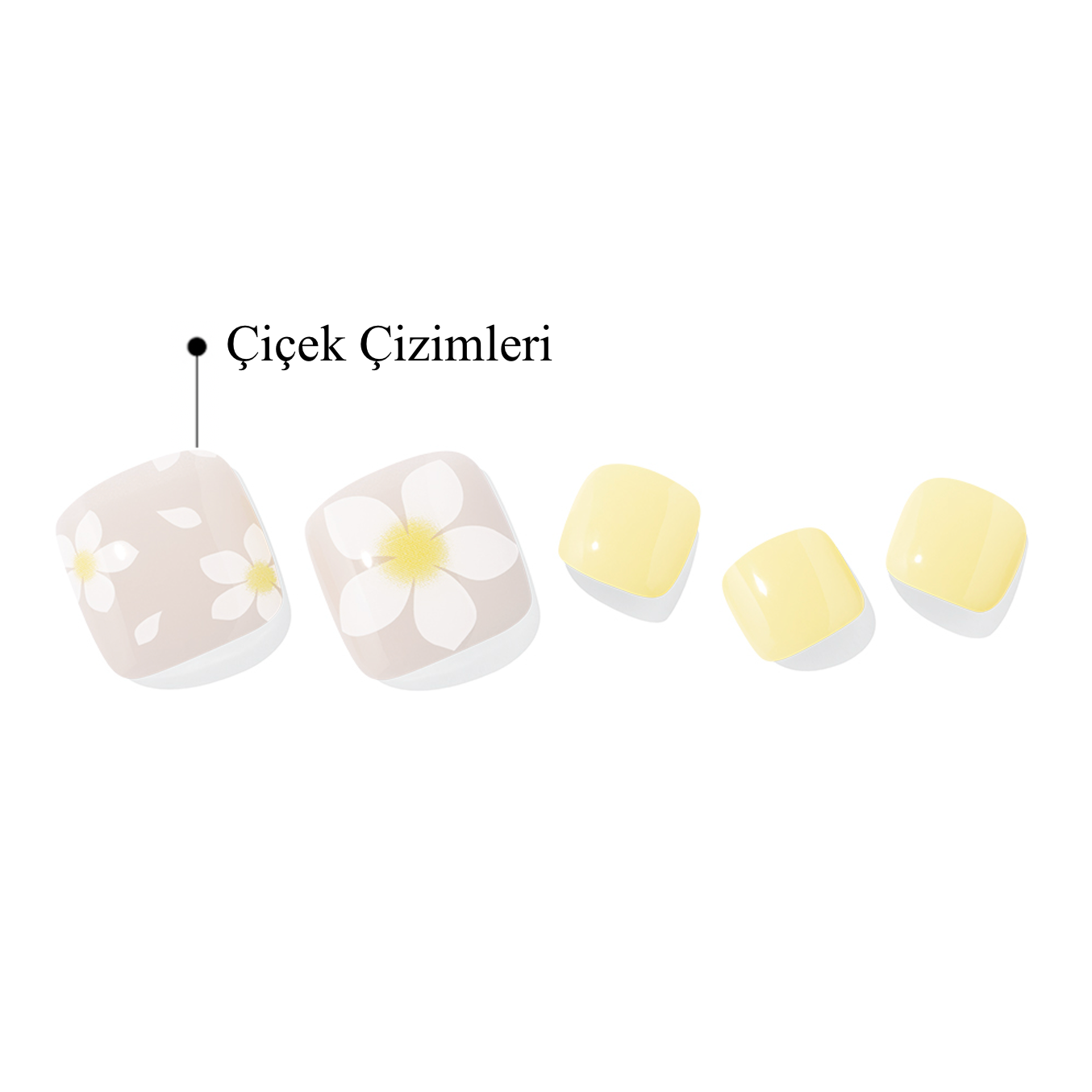 P Frangipani Jel Tırnak 30 Adet 2 Kullanım