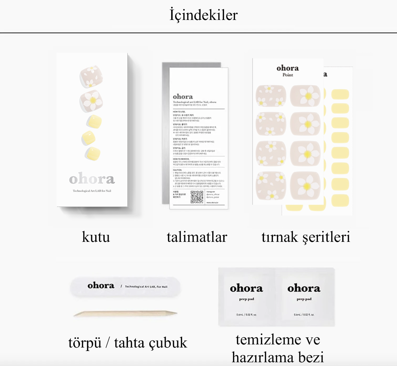 P Frangipani Jel Tırnak 30 Adet 2 Kullanım