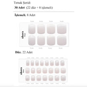P Glow Beam Jel Tırnak 32 Adet 2 Kullanım