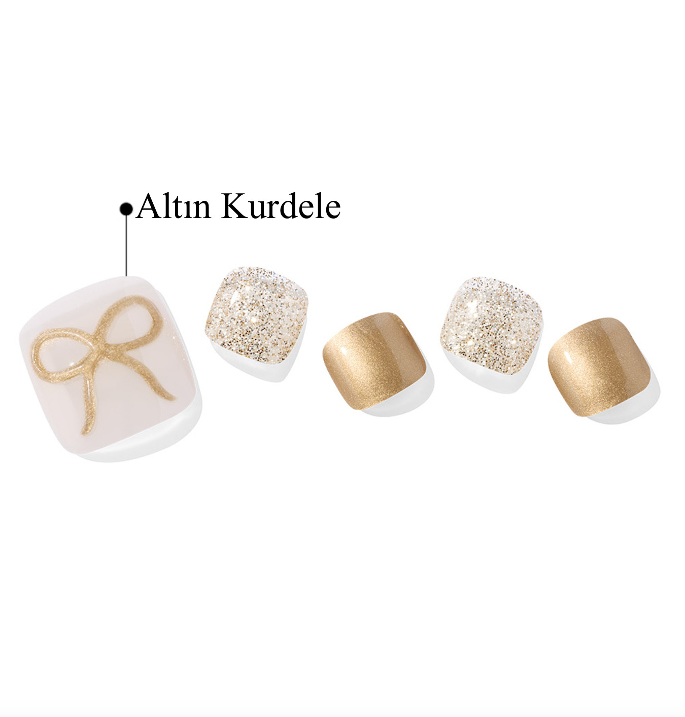 P Gold Charlotte Jel Tırnak 30 Adet 2 Kullanım