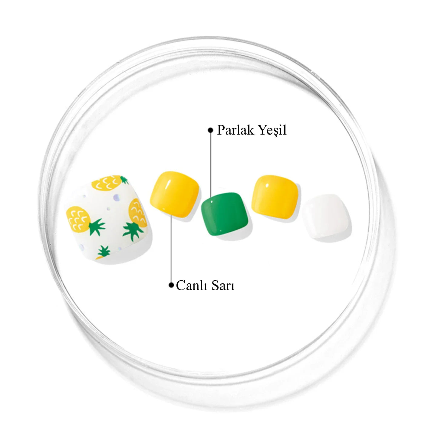 P Hawaiian Fruits Jel Tırnak 32 Adet 2 Kullanım