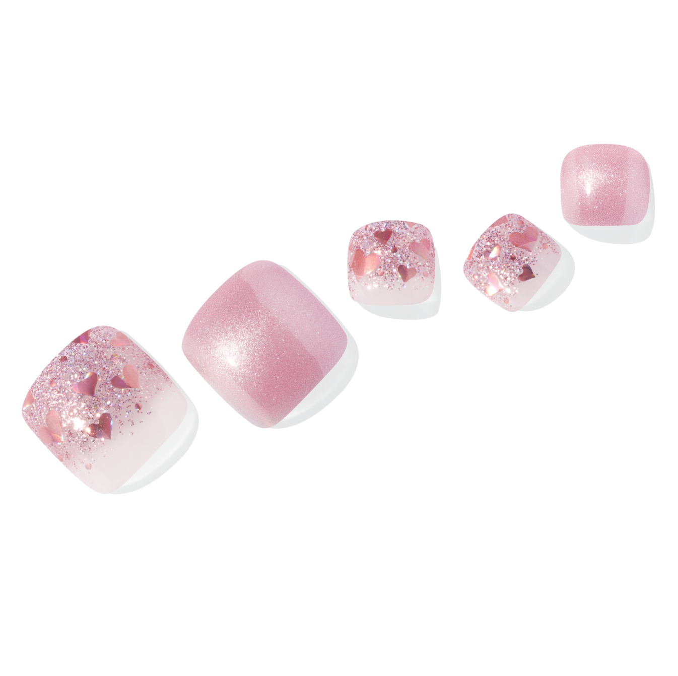 P Heart Glimmer Jel Tırnak 30 Adet 2 Kullanım