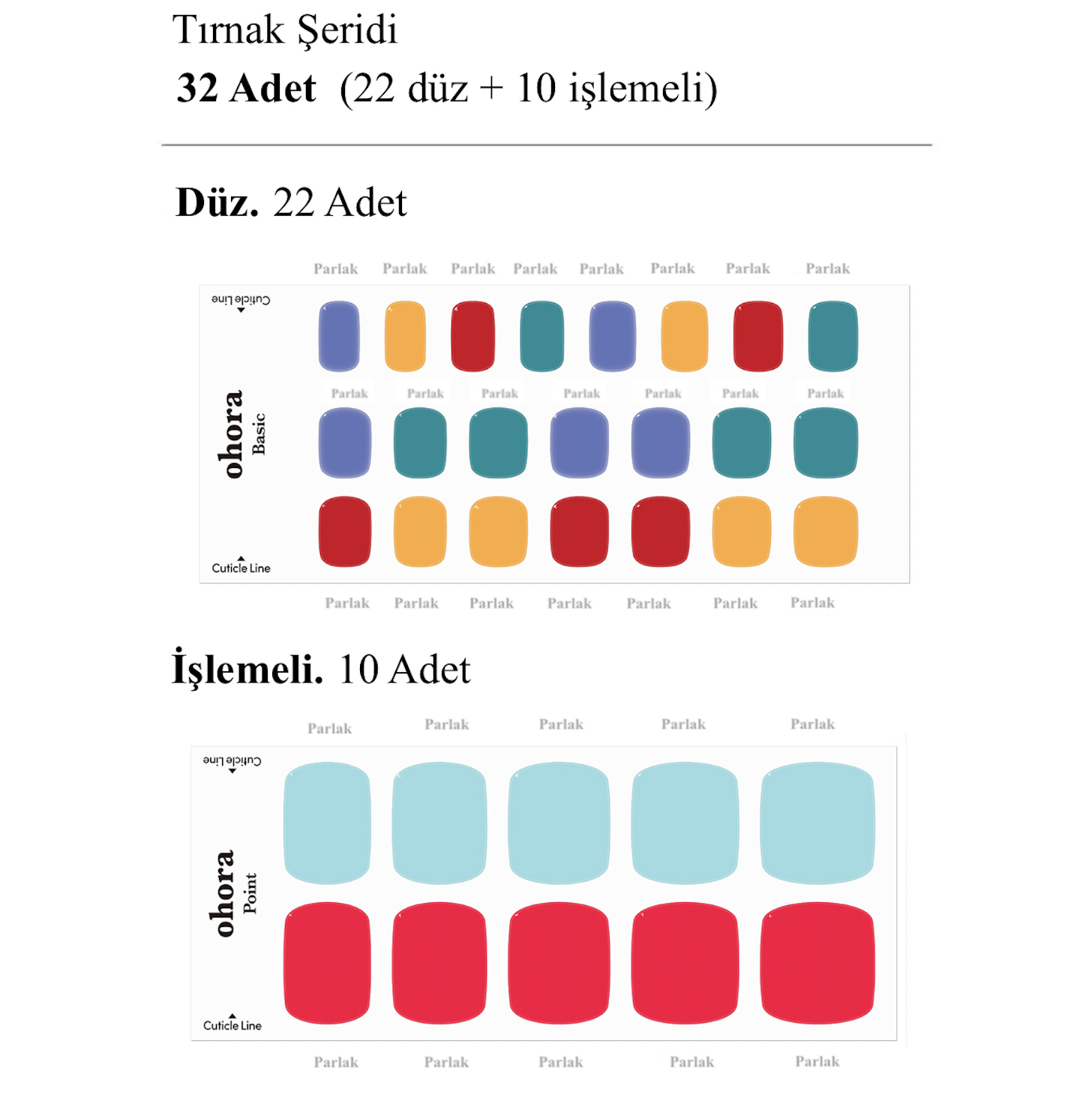 P Joyful Jel Tırnak 32 Adet 2 Kullanım