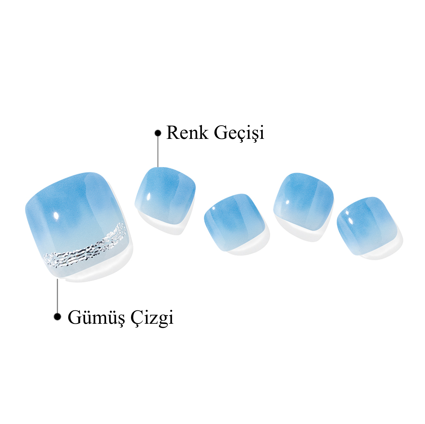 P Just Chilling Jel Tırnak 30 Adet 2 Kullanım