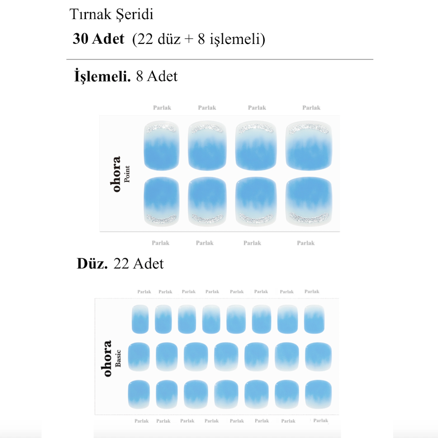 P Just Chilling Jel Tırnak 30 Adet 2 Kullanım