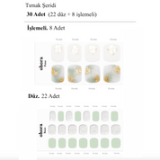 P Komorebi Jel Tırnak 30 Adet 2 Kullanım