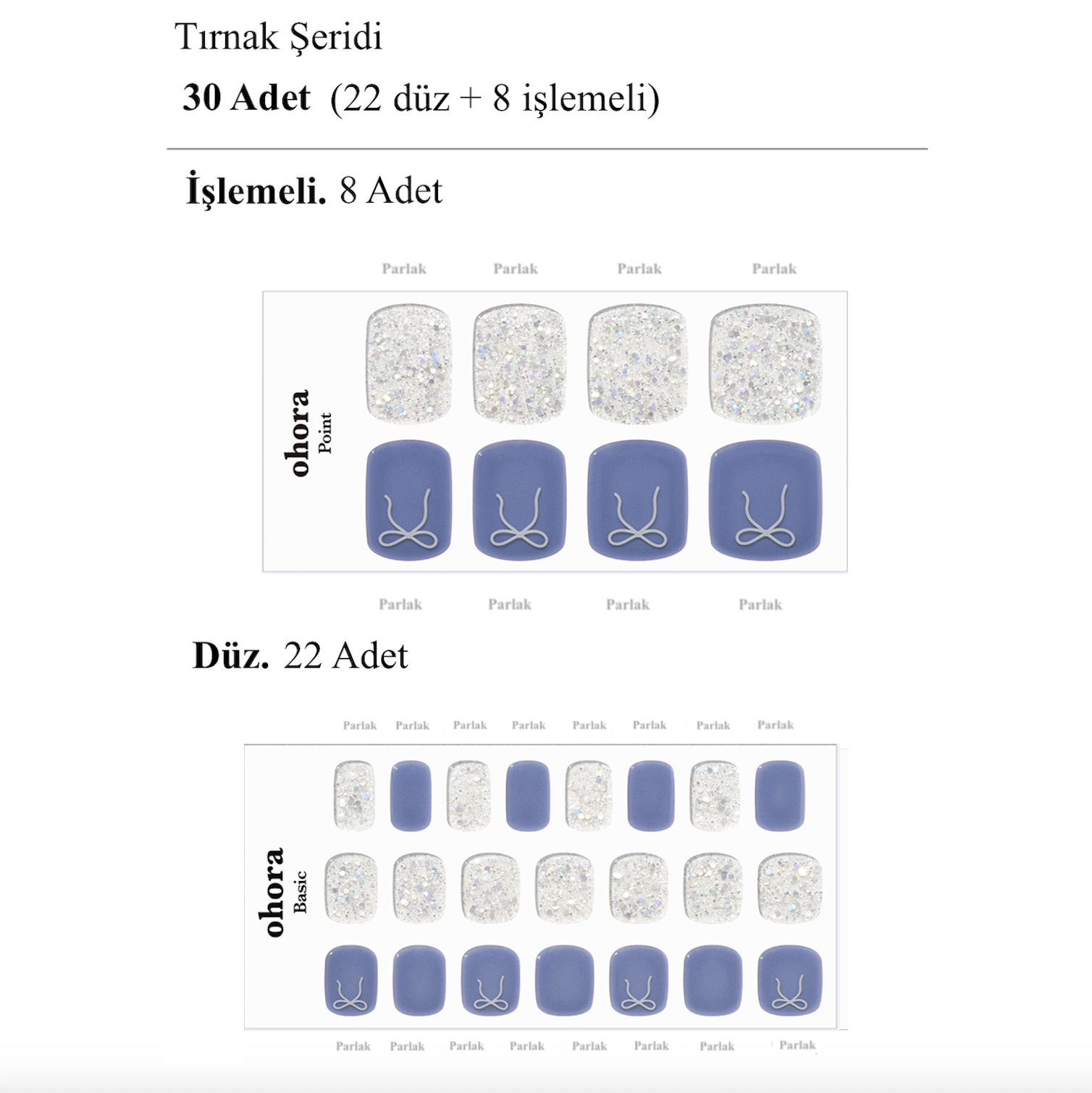 P Lavo Dress Jel Tırnak 30 Adet 2 Kullanım