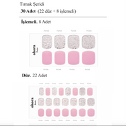 P Love Sparkle Jel Tırnak 30 Adet 2 Kullanım