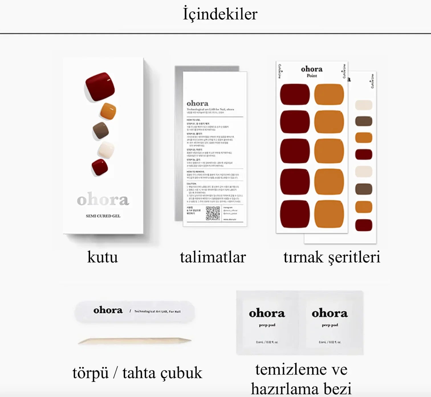 P Maple Jel Tırnak 32 Adet 2 Kullanım