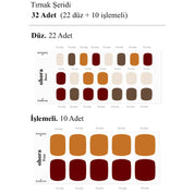 P Maple Jel Tırnak 32 Adet 2 Kullanım