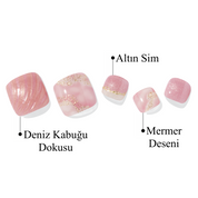 P Mermaid Dust Jel Tırnak 30 Adet 2 Kullanım