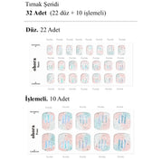 P Newtro pedicure no.1 Jel Tırnak 32 Adet 2 Kullanım