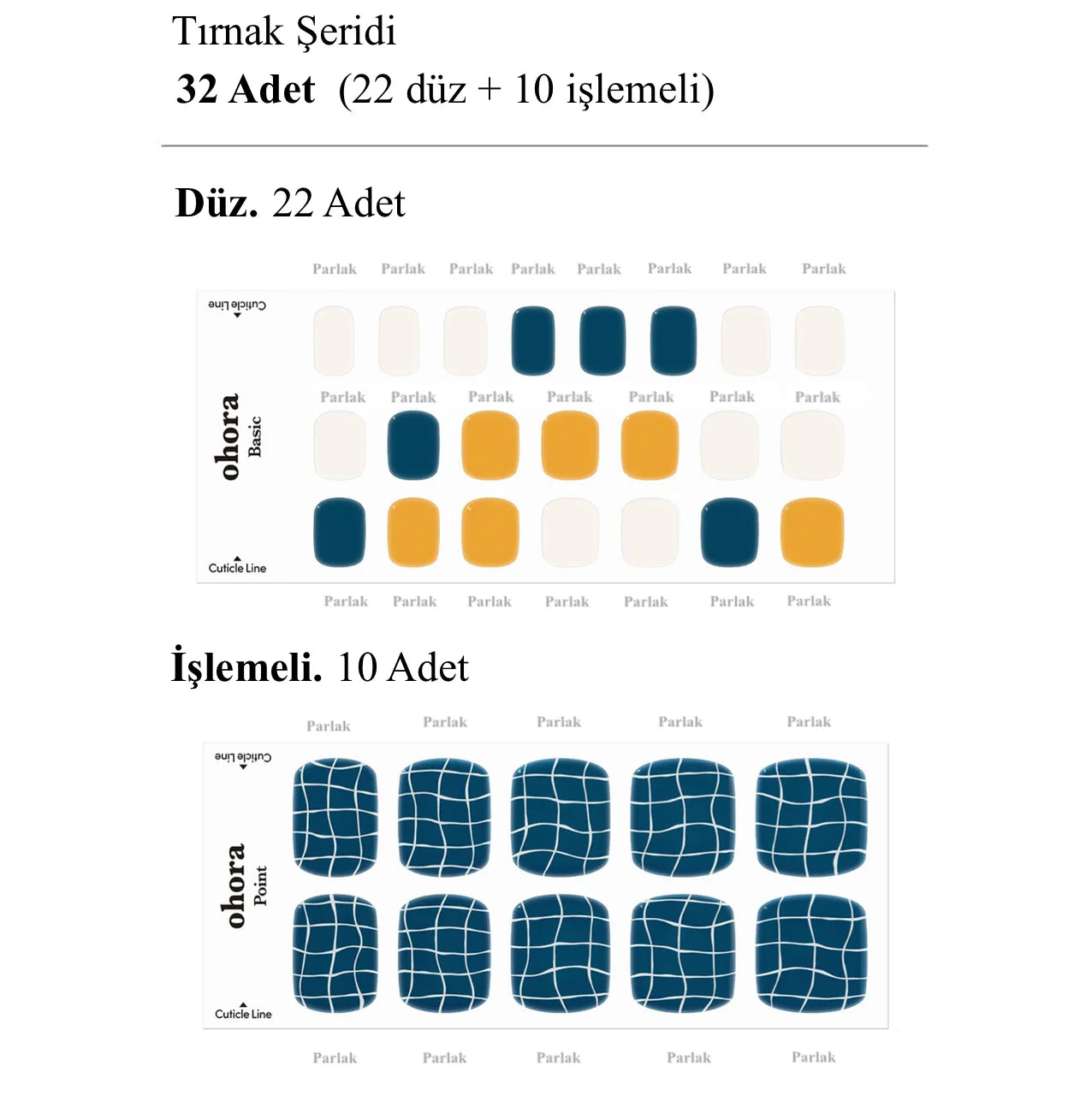 P Nouveau Jel Tırnak 32 Adet 2 Kullanım
