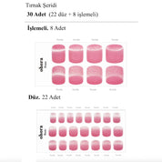 P Redberry Jel Tırnak 32 Adet 2 Kullanım