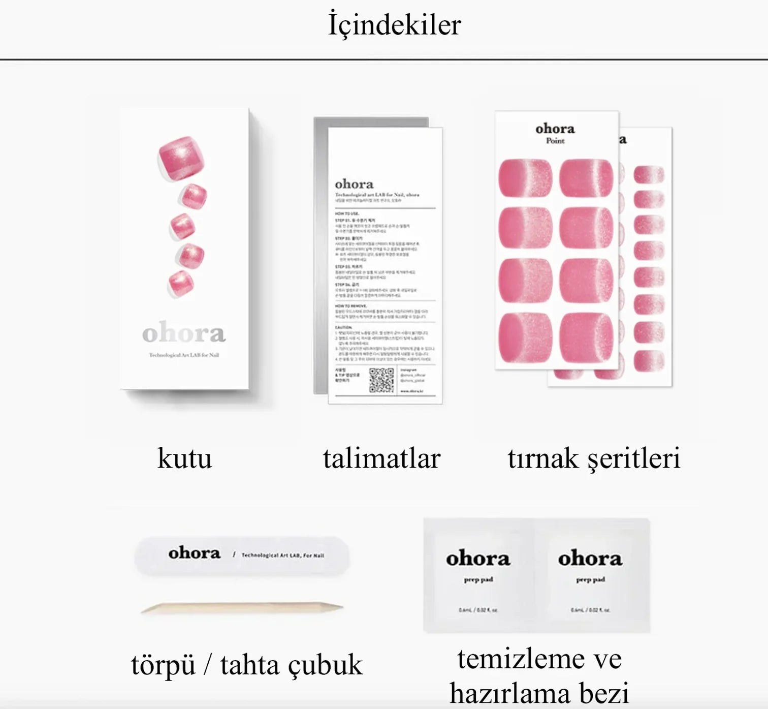 P Redberry Jel Tırnak 32 Adet 2 Kullanım